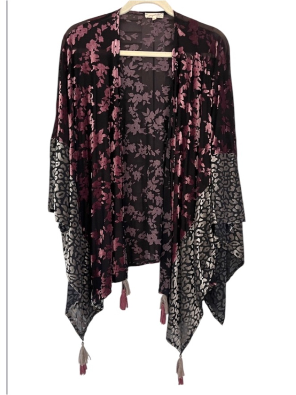 Whimsygoth Velvet Burnout Shawl One Size